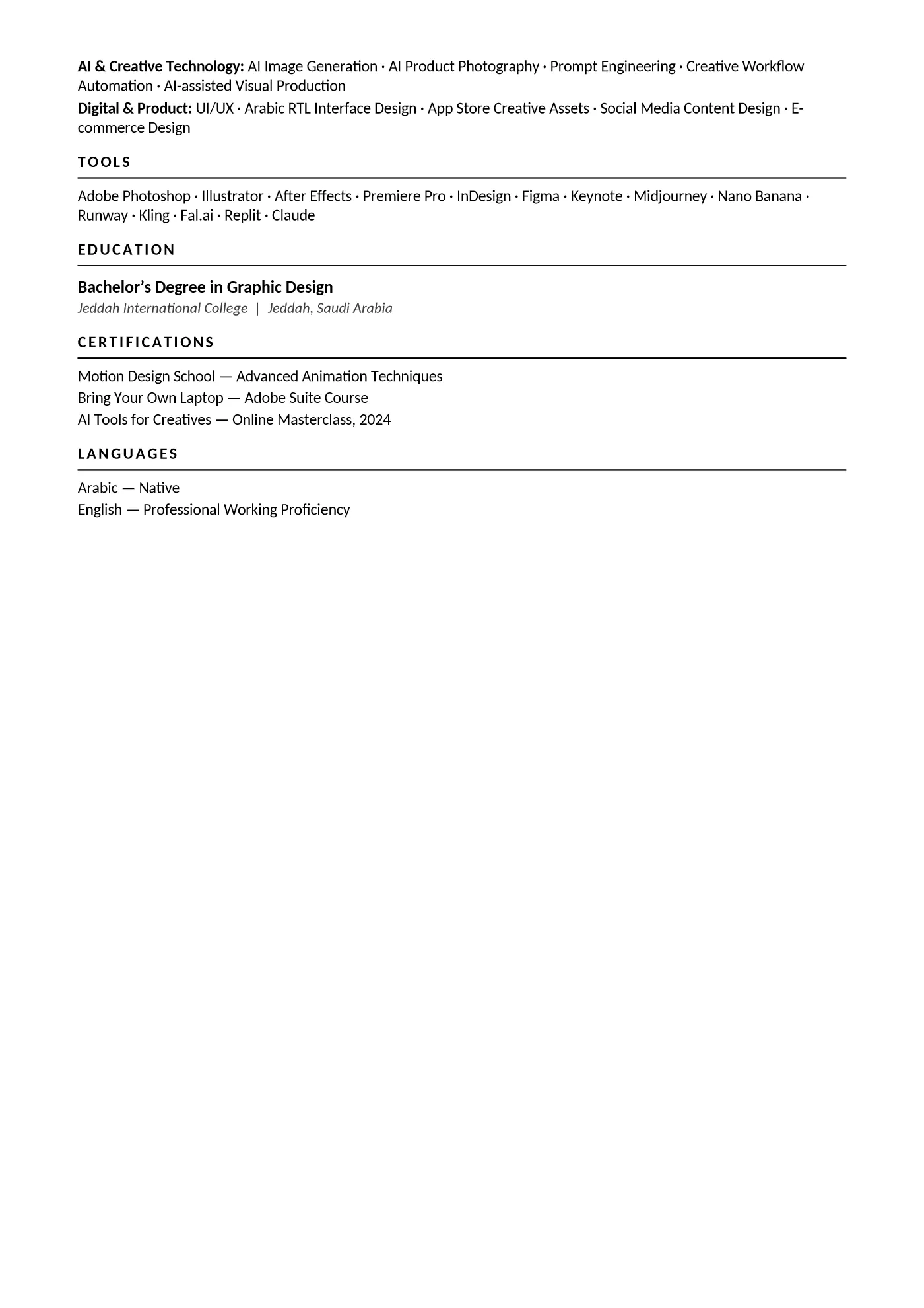 Salah Albakri CV, page 2